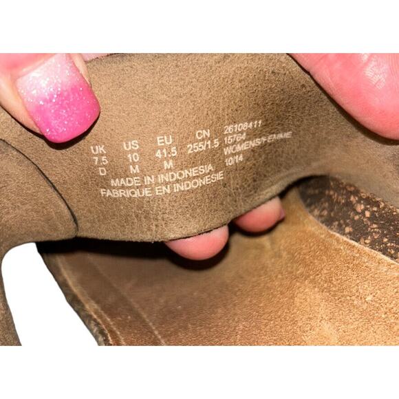 Clarks Temira East 26108411 Black Leather Wedge‎ Sandals Women's Size 10M - Picture 8 of 11